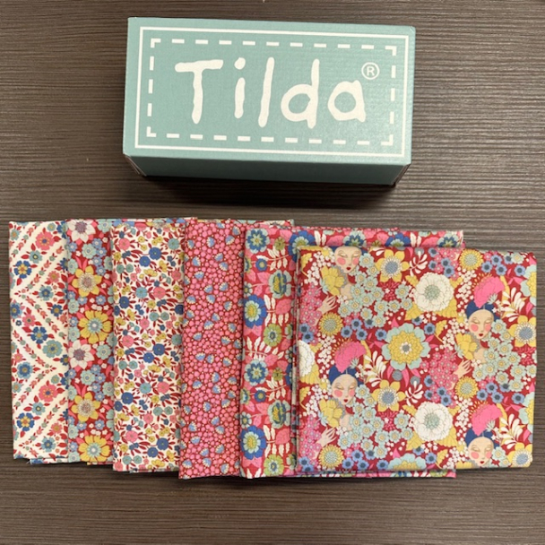 Tilda stoffpakke burgunder