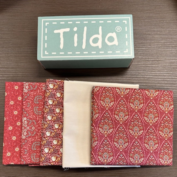 Tilda stoffpakke rød 2