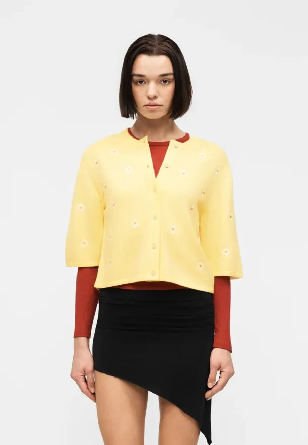 OBJThess cardigan, gul - Image 3