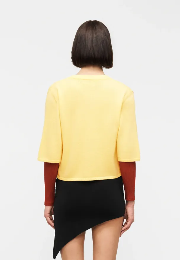 OBJThess cardigan, gul - Image 5