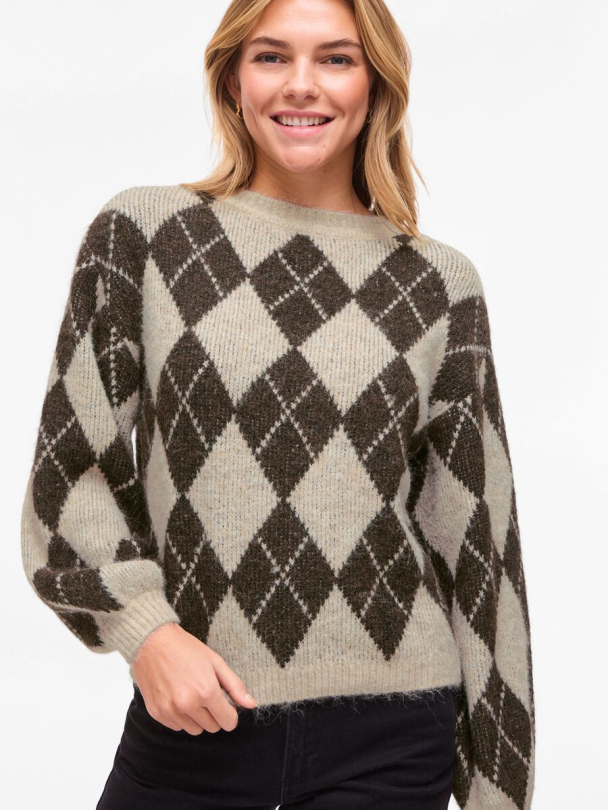 VIKarley knit pullover, brun - Image 1