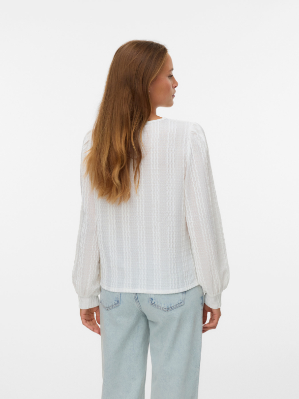 VMJASMIN LS O-NECK TOP JRS GA - Image 2