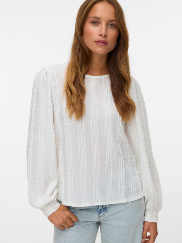 VMJASMIN LS O-NECK TOP JRS GA - Image 5