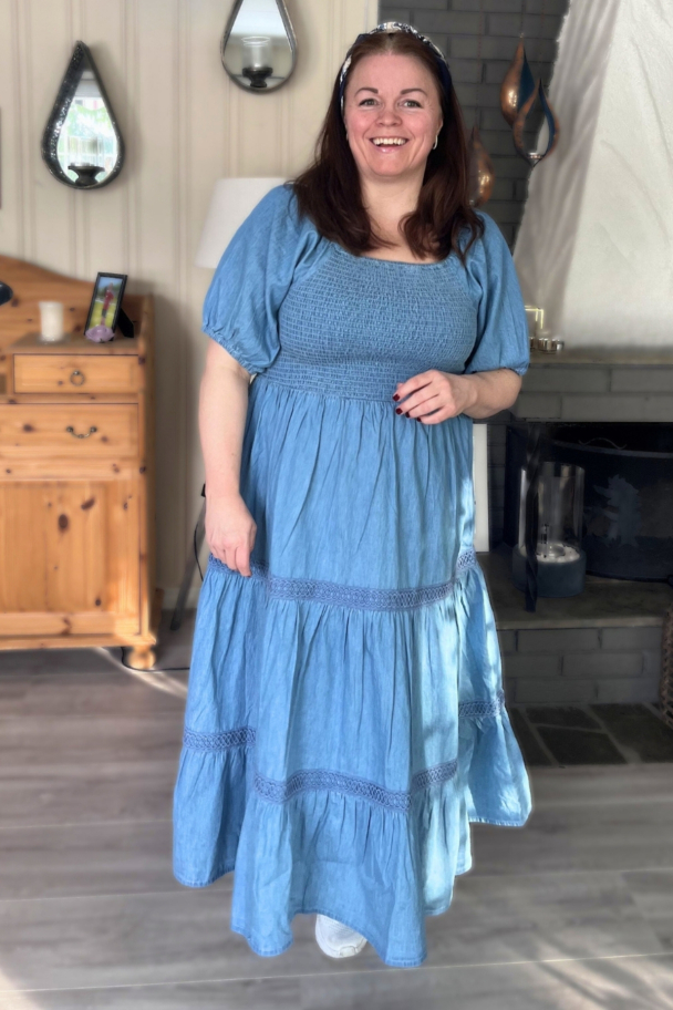 Marc Lauge Bea smock denimkjole - Image 8