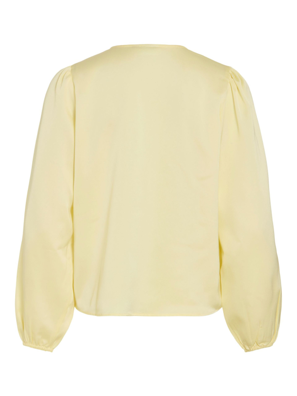 VIEllette langermet bluse, gul - Image 3