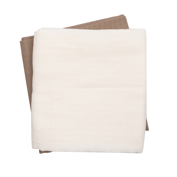 Solid Muslin Klut 2-pk - Balsam creme - Image 2