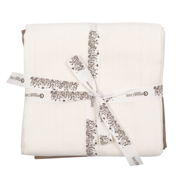 Solid Muslin Klut 2-pk - Balsam creme - Image 1