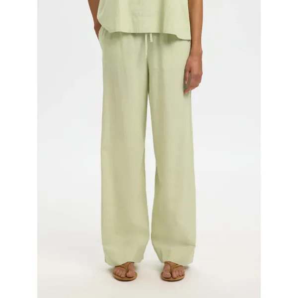 Luisa Wide Linen Pant Lint