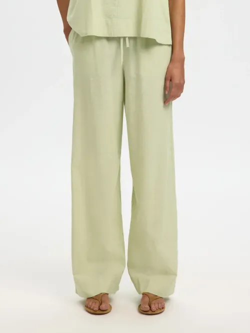 Luisa Wide Linen Pant Lint