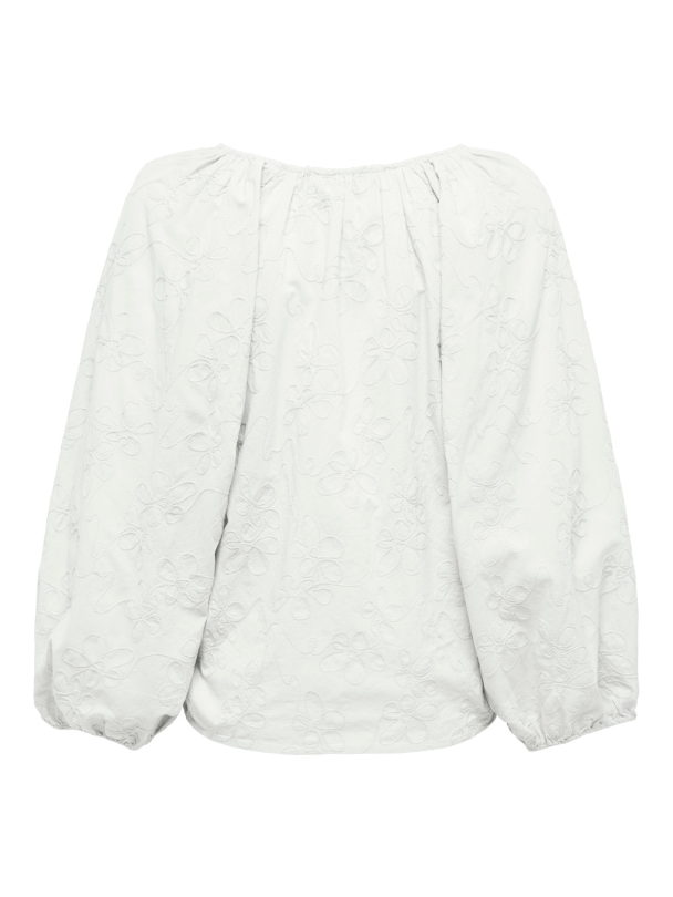 ONLZION 3/4 V-NECK EMB TOP WVN - Image 2