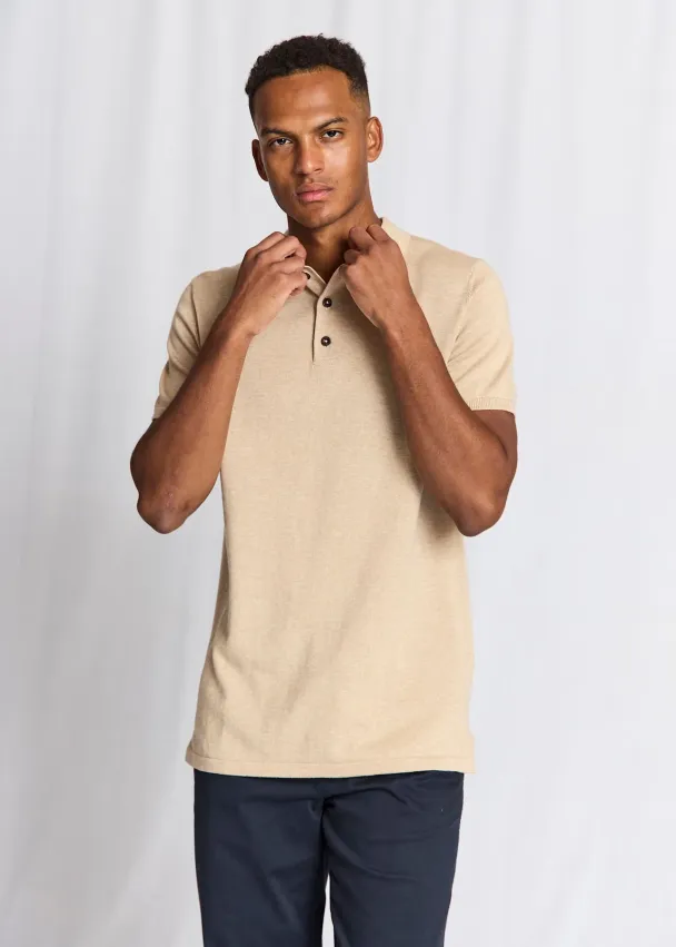 BS Baldo poloskjorte, beige - Image 1