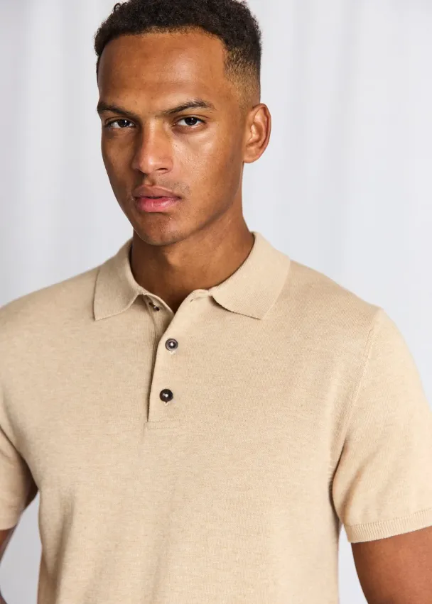 BS Baldo poloskjorte, beige - Image 4