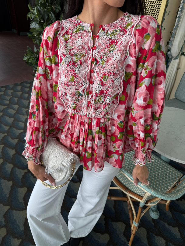 Cotton Slub Blouse - Romance - Image 1