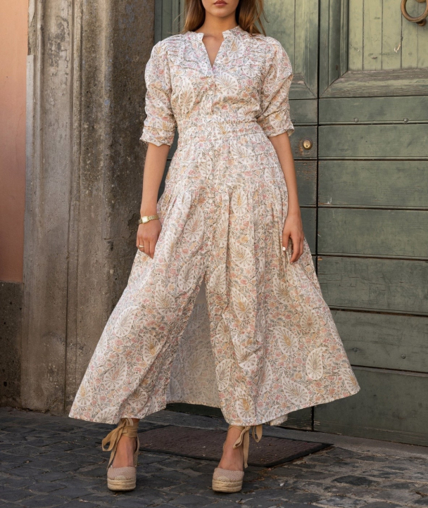 Fabienne Dress - Pink Garden  - Image 3