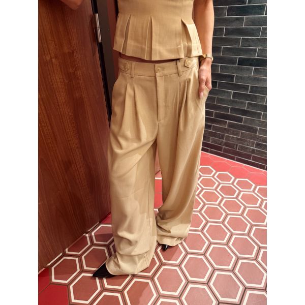 Stacy Pants - Pale Hay Melange 