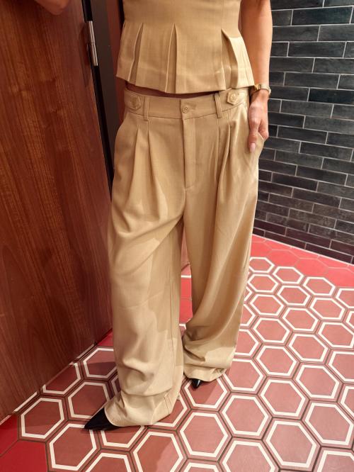 Stacy Pants - Pale Hay Melange 