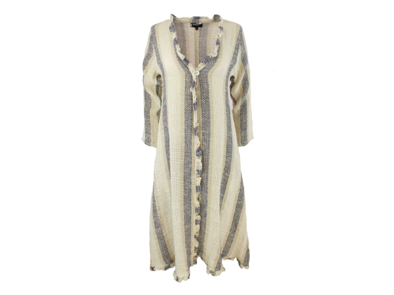 BOH&Eacute;ME  K&aring;pe med striper B13194