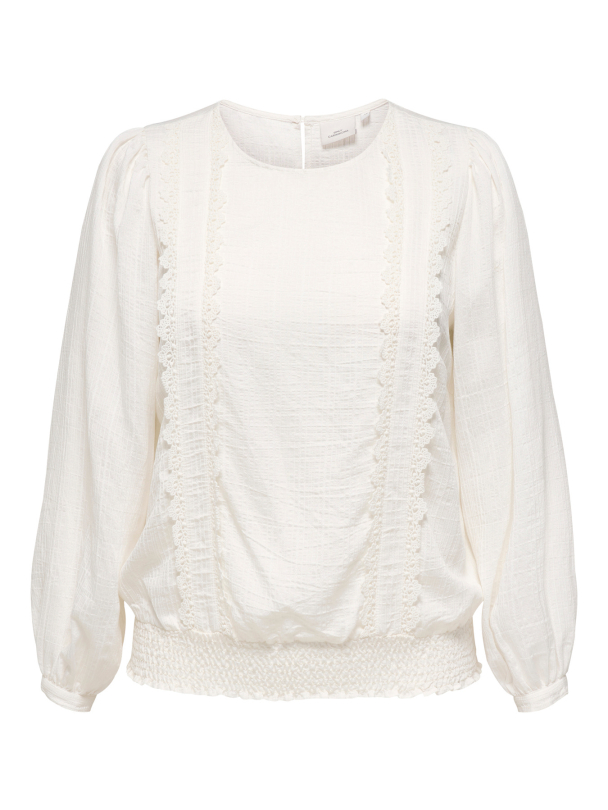 CARTILO L/S O-NECK TOP WVN - Image 1