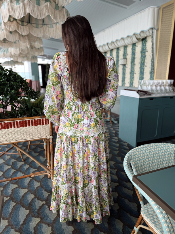 Cotton Slub Skirt - Summer Lilacs   - Image 6