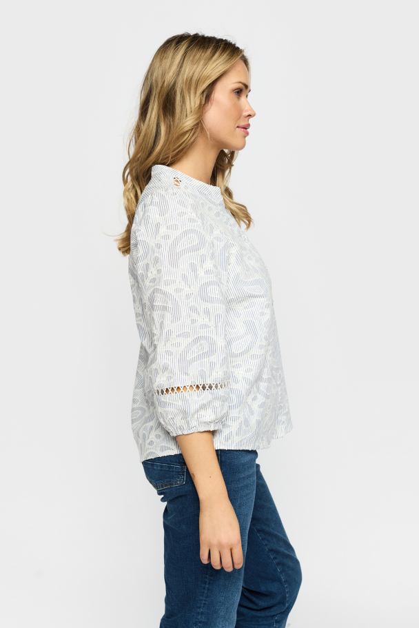 Liza Bluse Blå - Image 3