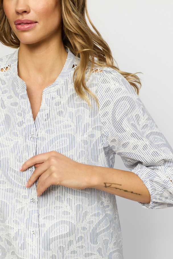 Liza Bluse Blå - Image 5