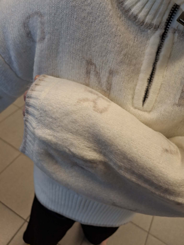 NKFNeifya oversize knit zip, hvit - Image 2