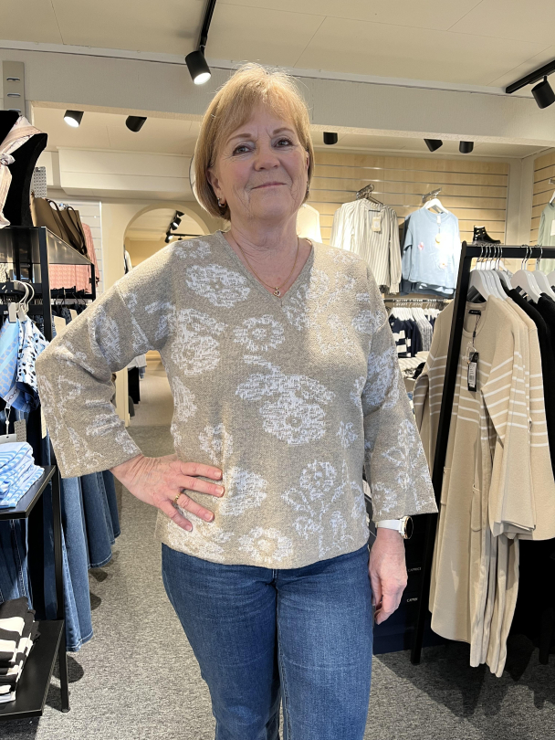 Genser Jaquard 4123 Beige - Image 3