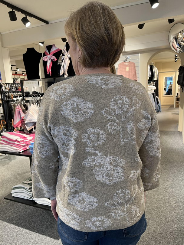 Genser Jaquard 4123 Beige - Image 5