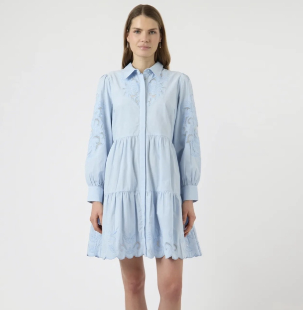 Zimia Shirt Dress- Skyway - Image 2