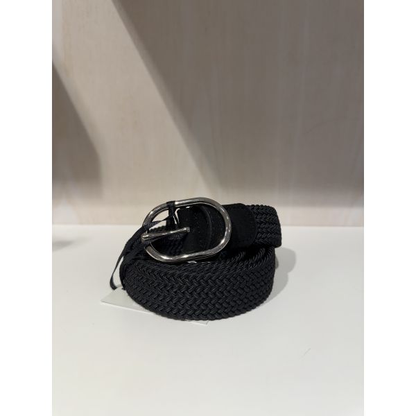 Frida Flettet Strikkbelte - Sort 