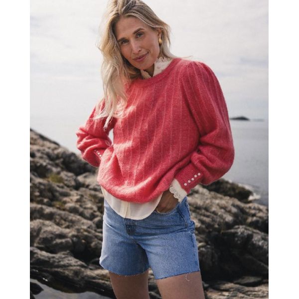 Amalie Puff Pullover - Tea Rose 