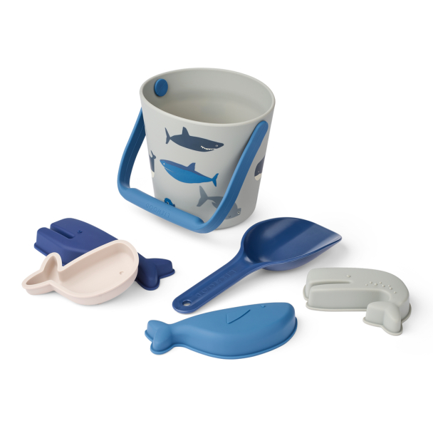 Gilma Shark Beach Set - Shark/Dove Blue - Image 1