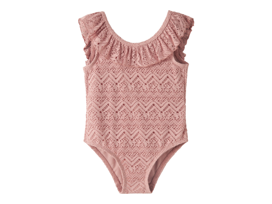 Feline badedrakt, Misty Rose - Lil' Atelier