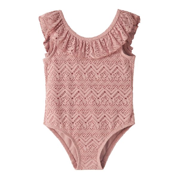 Feline badedrakt, Misty Rose - Lil' Atelier