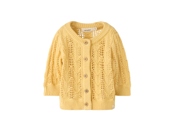 NBFFEA LS KNIT CARD LIL Sahara Sun