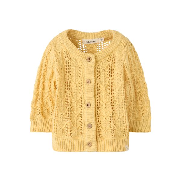 NBFFEA LS KNIT CARD LIL Sahara Sun
