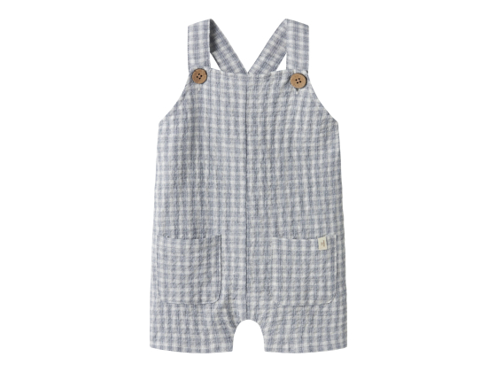 Frey Loose Short Overall, Coconut Milk - Lil' Atelier