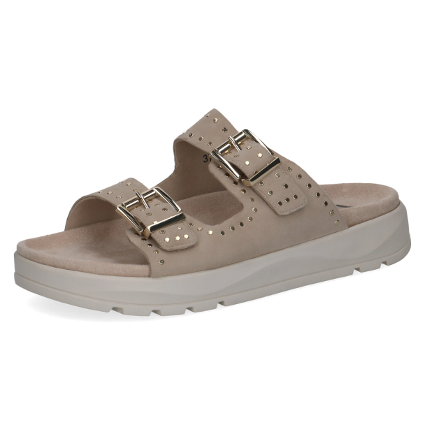 Slippers 27201 Beige Suede - Image 1