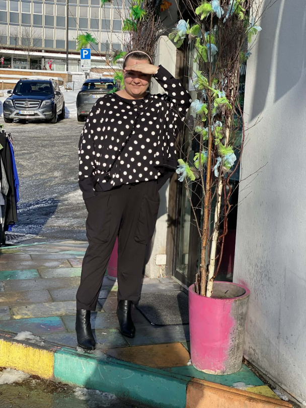 PLUslavie Wideshort-sweat Prikker 2105 - Image 2