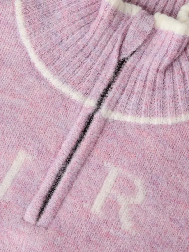 NKFNeifya oversize knit zip, lilla - Image 6