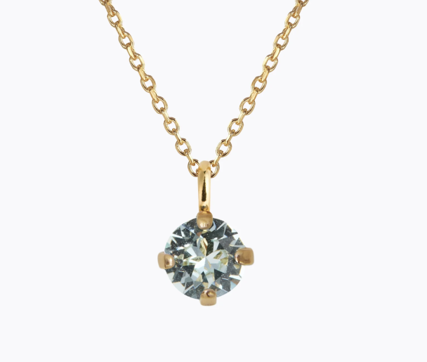 Natti Stud Necklace Gold - Light Azore - Image 1
