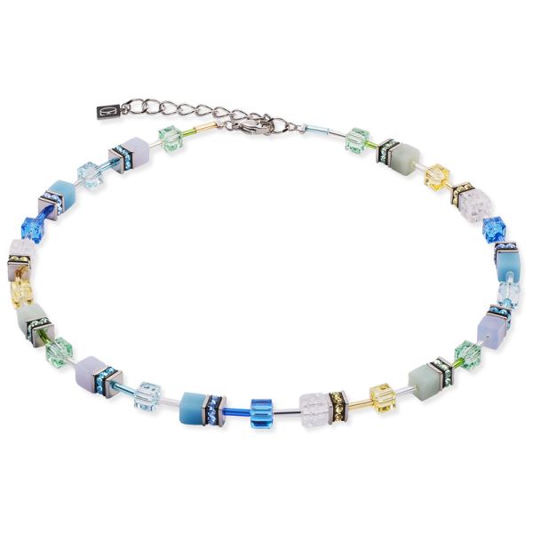 GEOCUBE Necklace Iconic Precious Aqua & Green