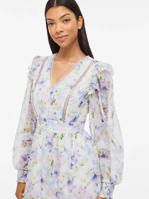 VIROMAN V-NECK L/S ANKLE DRESS/DC/KA - Image 5