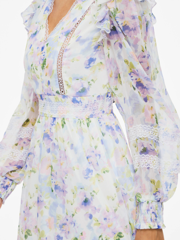 VIROMAN V-NECK L/S ANKLE DRESS/DC/KA - Image 6