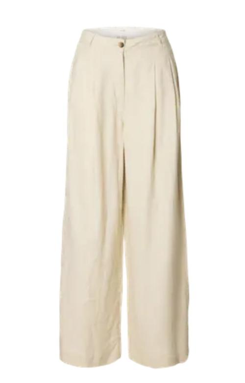 Extra Wide Magna Linen Pant - Oatmeal 