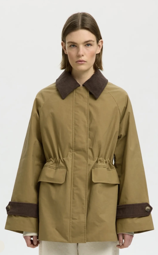 Wilma waxed Clair Jacket - Tigers Eye - Image 3