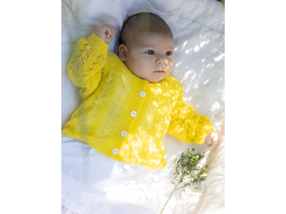 200-01 Hullm&oslash;nstret babyjakke av SILA