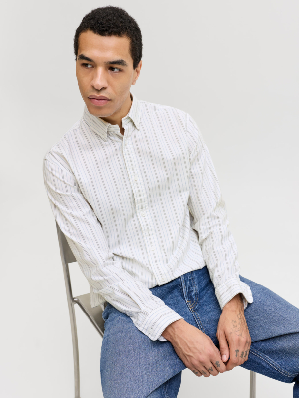 JJEHARVEY OXFORD L/S SHIRT NOOS - Image 2