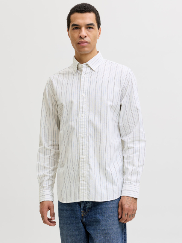 JJEHARVEY OXFORD L/S SHIRT NOOS - Image 3