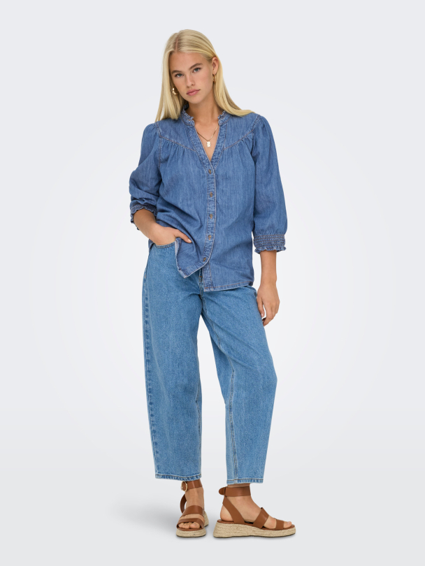 ONLRAYA 3/4 SHIRT DNM AKM NOOS - Image 3